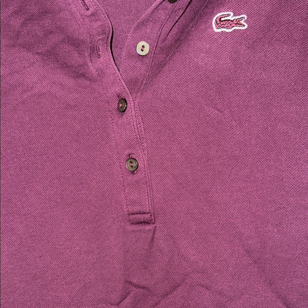 Lacoste Deep Burgundy Polo dress